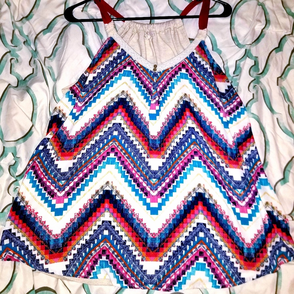 Chevron Striped Tank Top